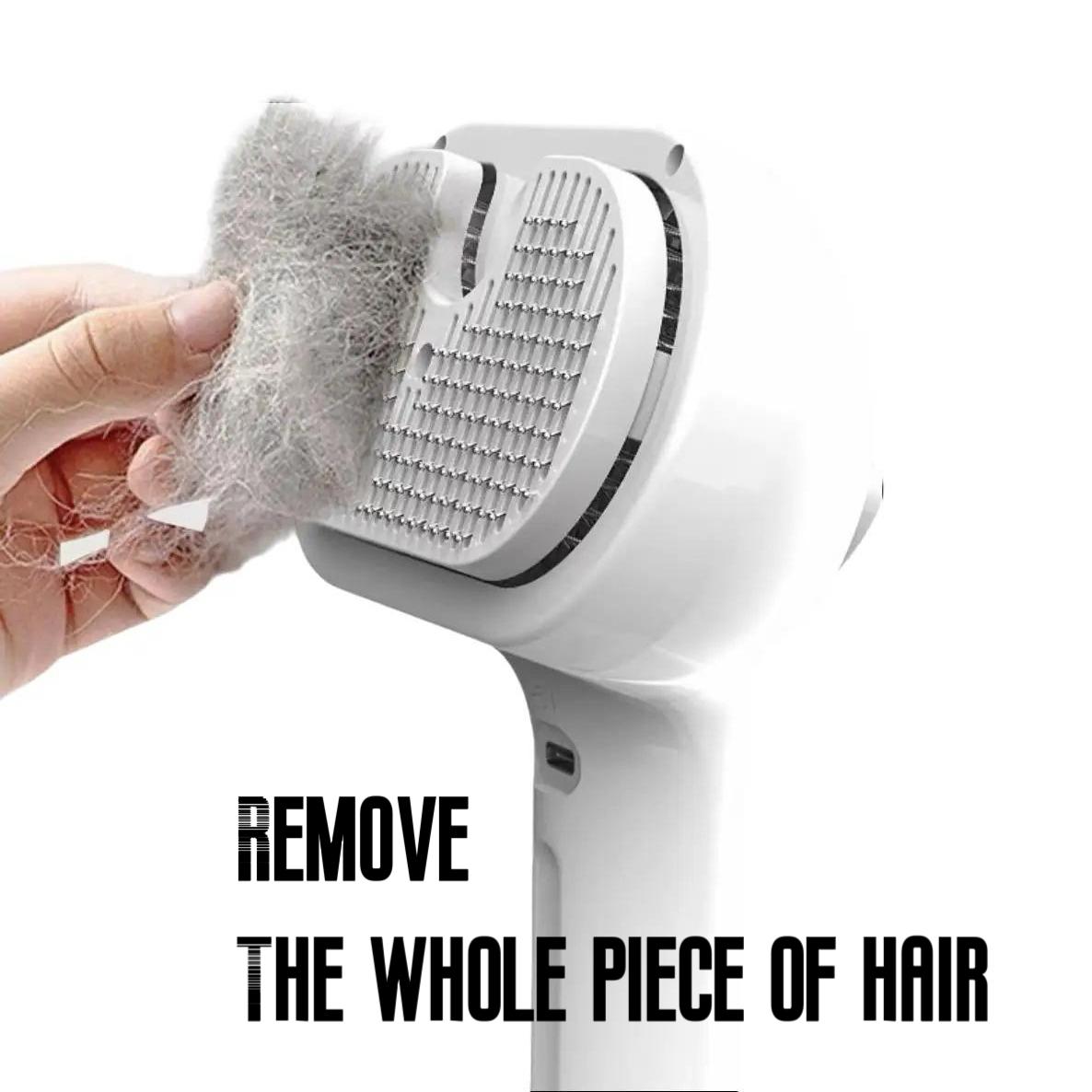 Cat 3-in-1 Rechargeable Steam Comb for Pet Hair Removal - Grooming - Massage - Pet Cleaning Tool for Cats and Dogs large pog usb rechargeable