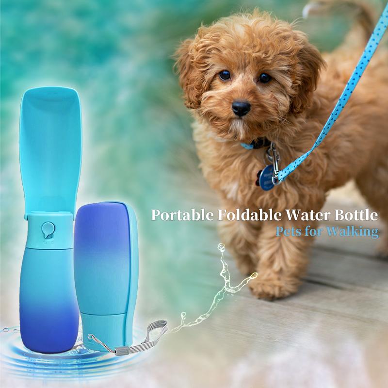 Portable Water Bottle for Dogs - Foldable - Pet Outdoor Travel Accessories - Leak Proof  - Cat and Dog Products for Walking, Hiking portable dog