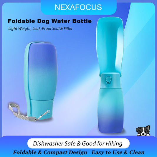 Portable Water Bottle for Dogs - Foldable - Pet Outdoor Travel Accessories - Leak Proof  - Cat and Dog Products for Walking, Hiking portable dog