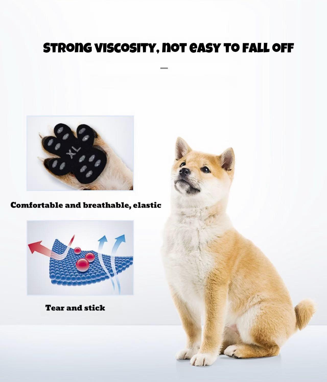 Dog Paw Pads，Protective & Comfortable Footwear for Pets, Durable Design with Heat Shield and Stable Grip, Ideal for Safe Outdoor Adventures