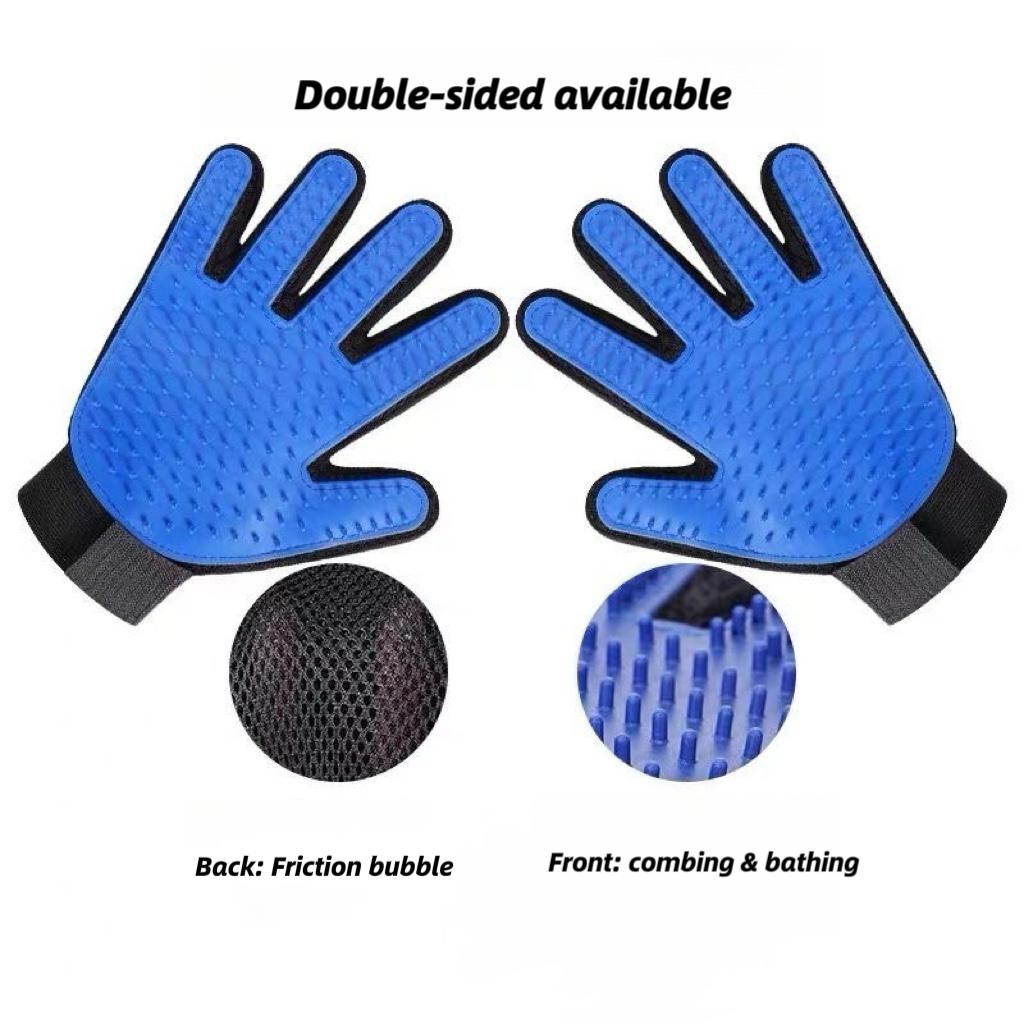 Cat Grooming Rubber Gloves - Hair Remover - Pet Grooming Tool for Cats and Dogs